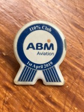 Listing image for ABM Aviation Manchester Airport Memorabilia Badge Pin Button UK Collectible Rare
