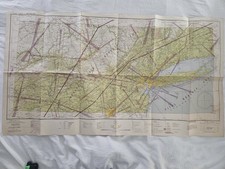 Listing image for 🛩️🇺🇸 Vintage 1943 WWII New York Aeronautical Chart – Restricted Airspace Map