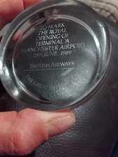 Listing image for The Royal Opening Of Terminal A Manchester Airport Glass Paperweight